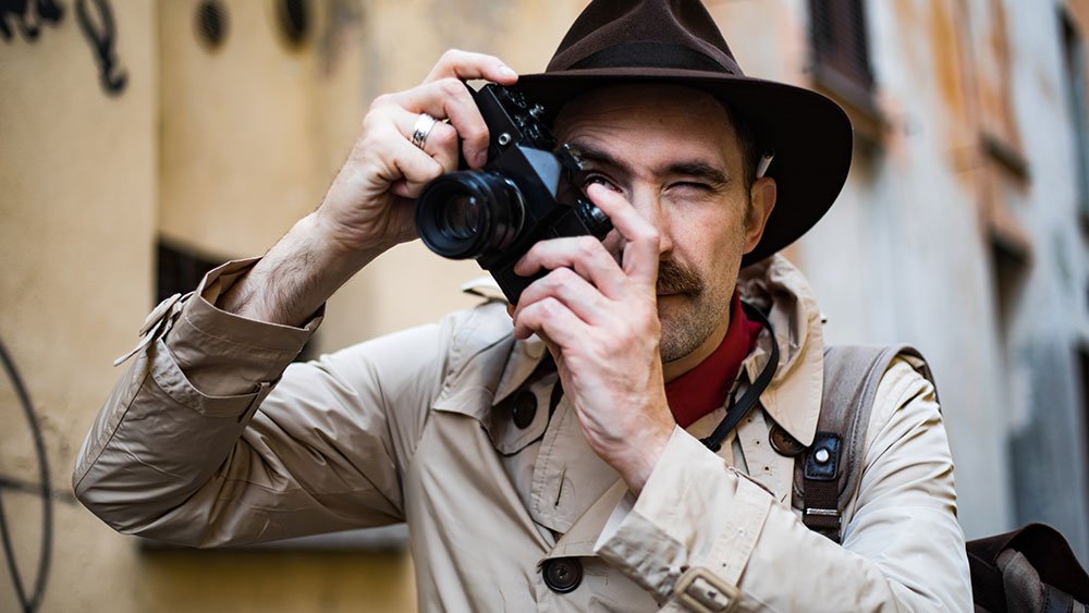 detective with camera
